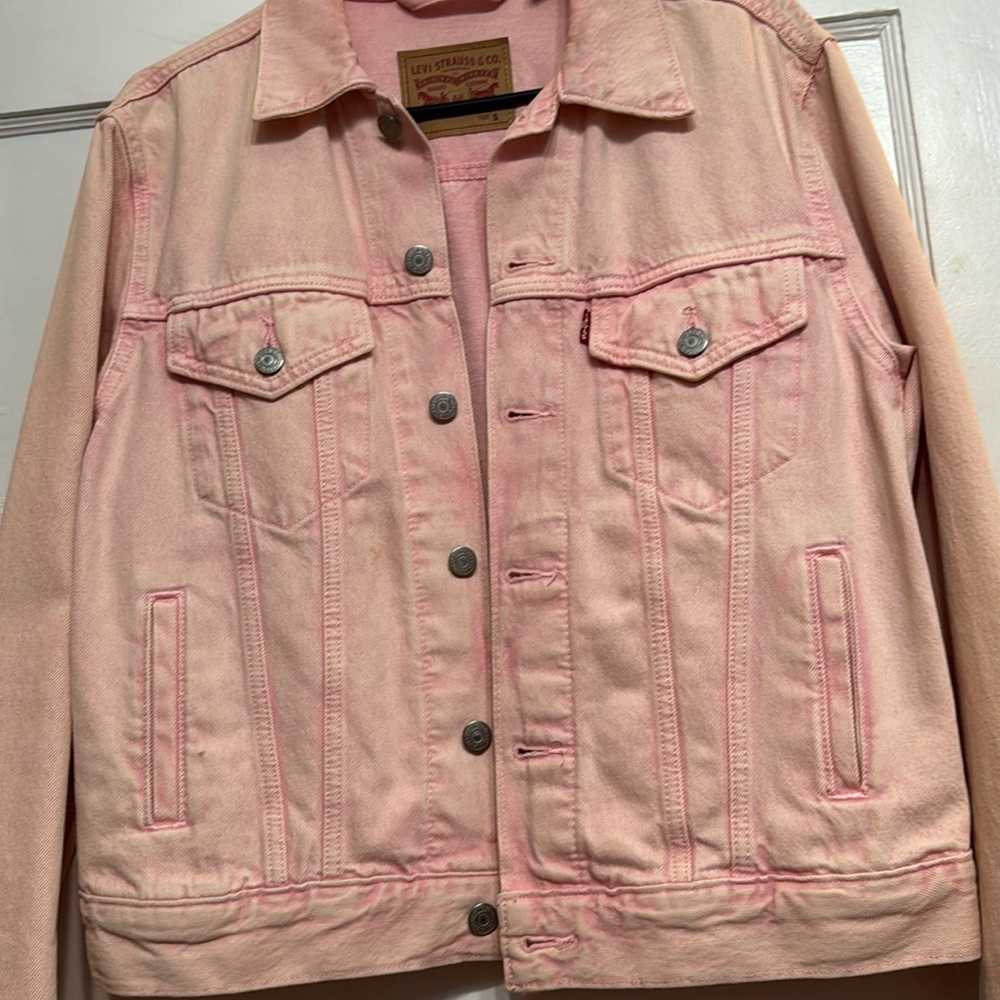 Levi's Pink Jean Jacket Classic Trucker Style